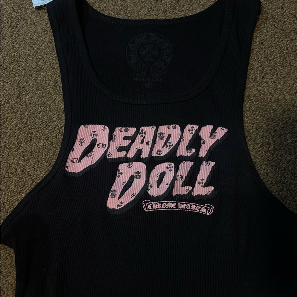 Chrome Hearts Black Deadly Doll Tank Top Dress Didn’t